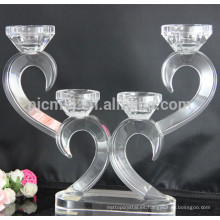 Venta caliente wedding &amp; home decoration flower stand candelero de cristal